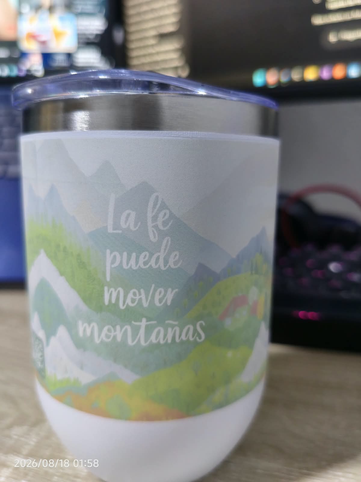 Vaso térmico con frase