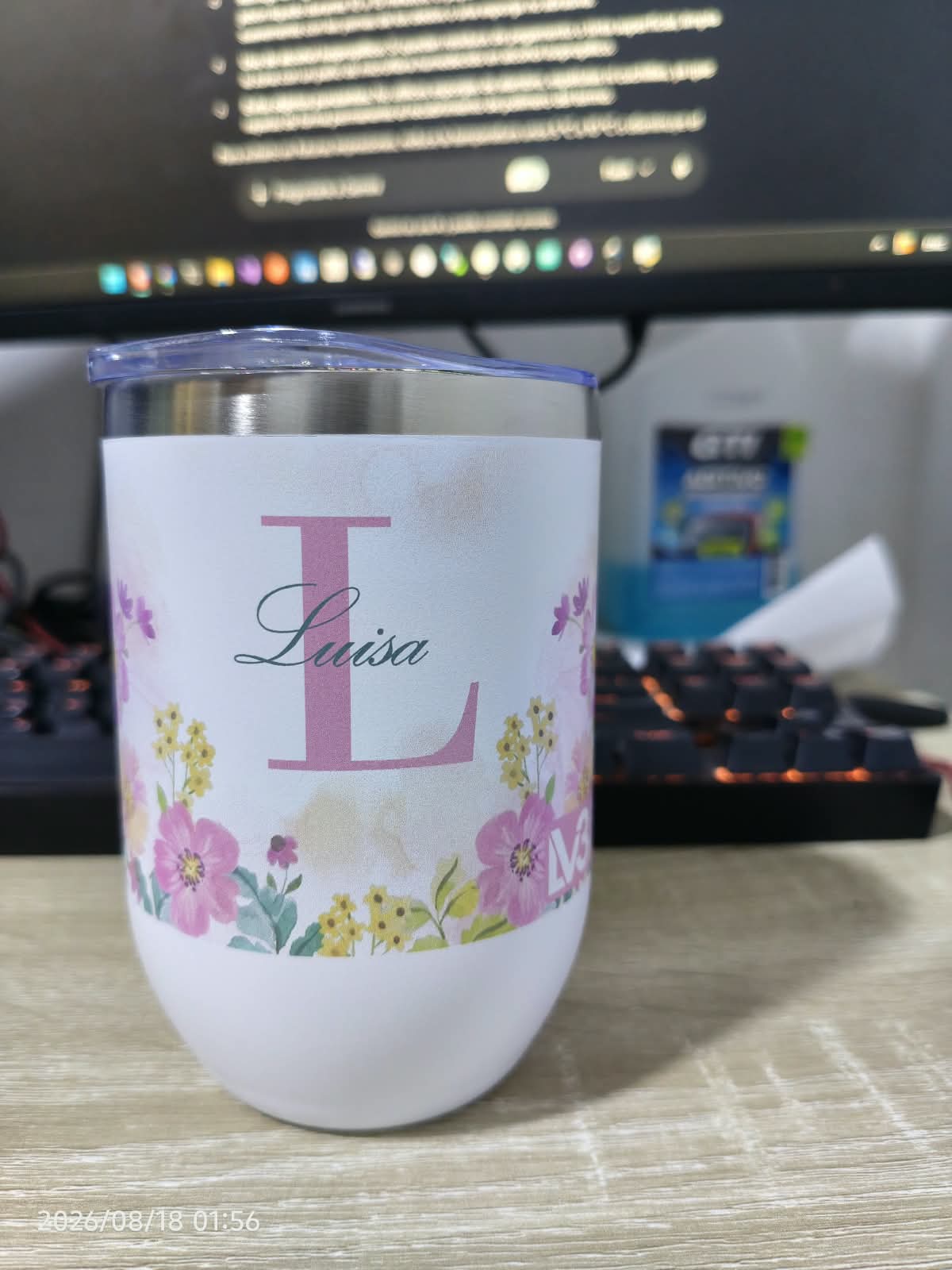 Vaso térmico con nombre, foto 2